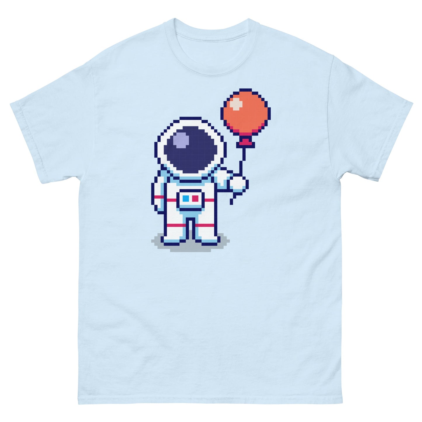 Pixel Astronaut Balloon unisex classic t-shirt - Pixitement