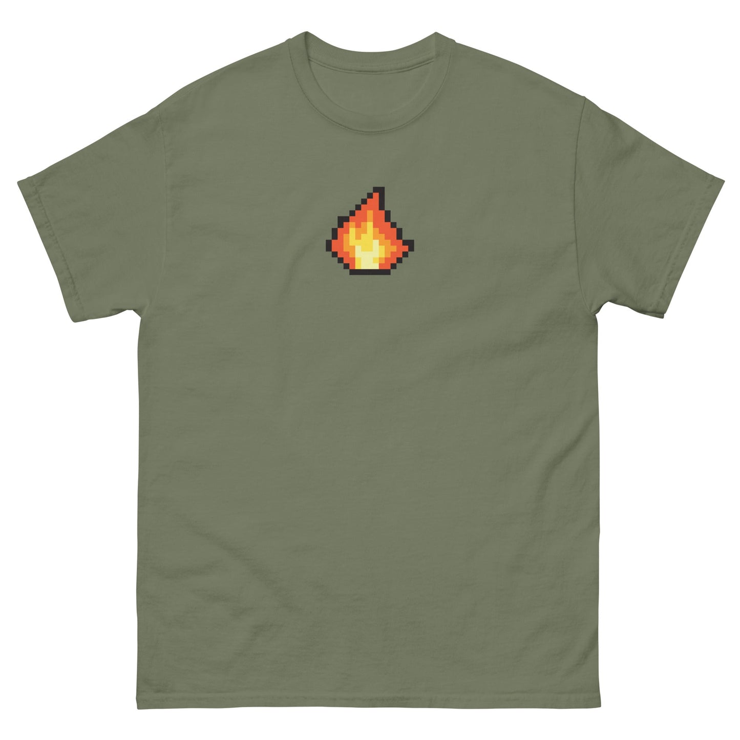 Pixel Fire Icon Unisex classic t-shirt - Pixitement