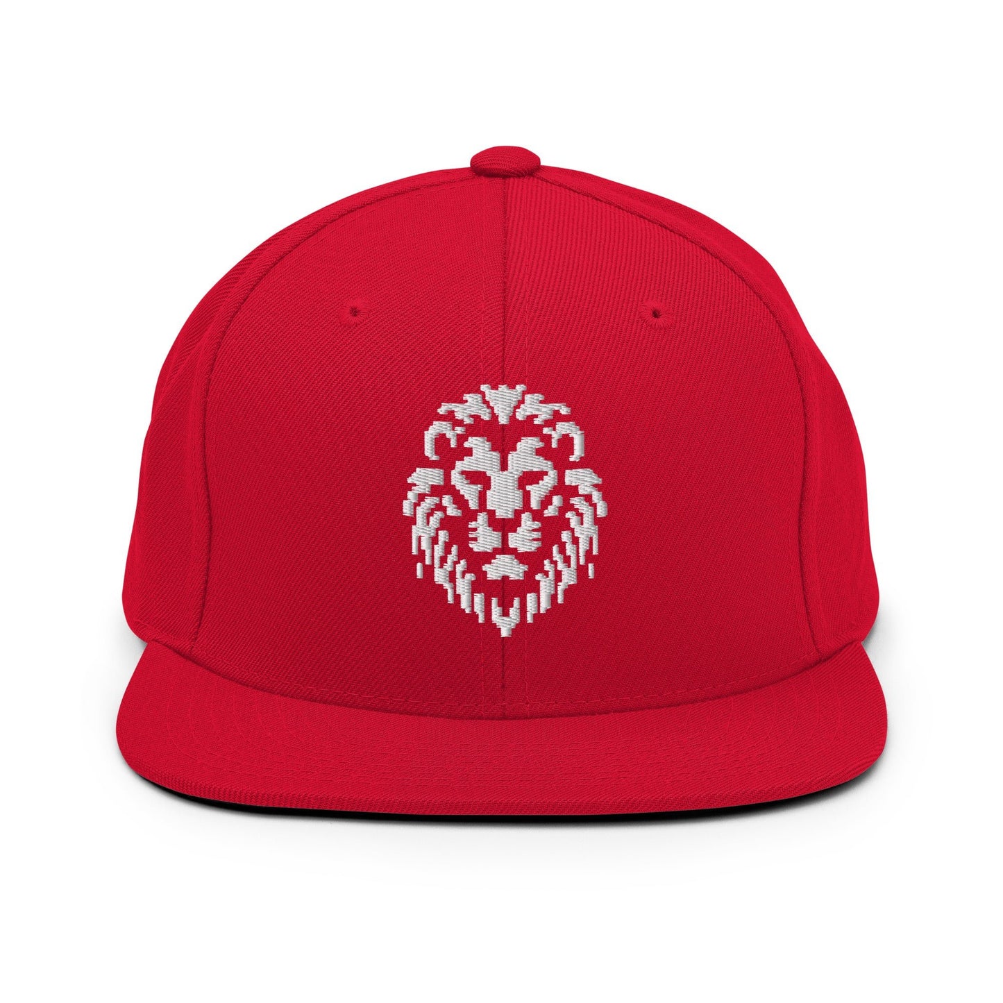 Pixel Lion embroidery snapback hat - Pixitement