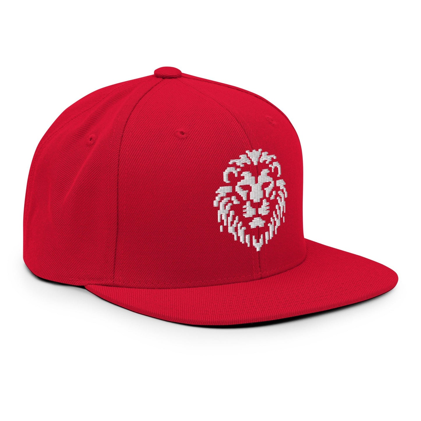 Pixel Lion embroidery snapback hat - Pixitement