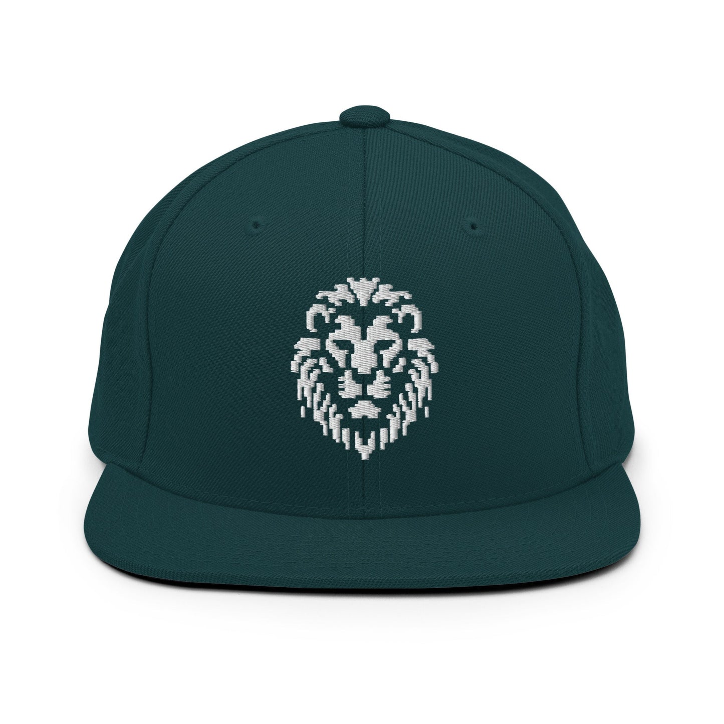 Pixel Lion embroidery snapback hat - Pixitement