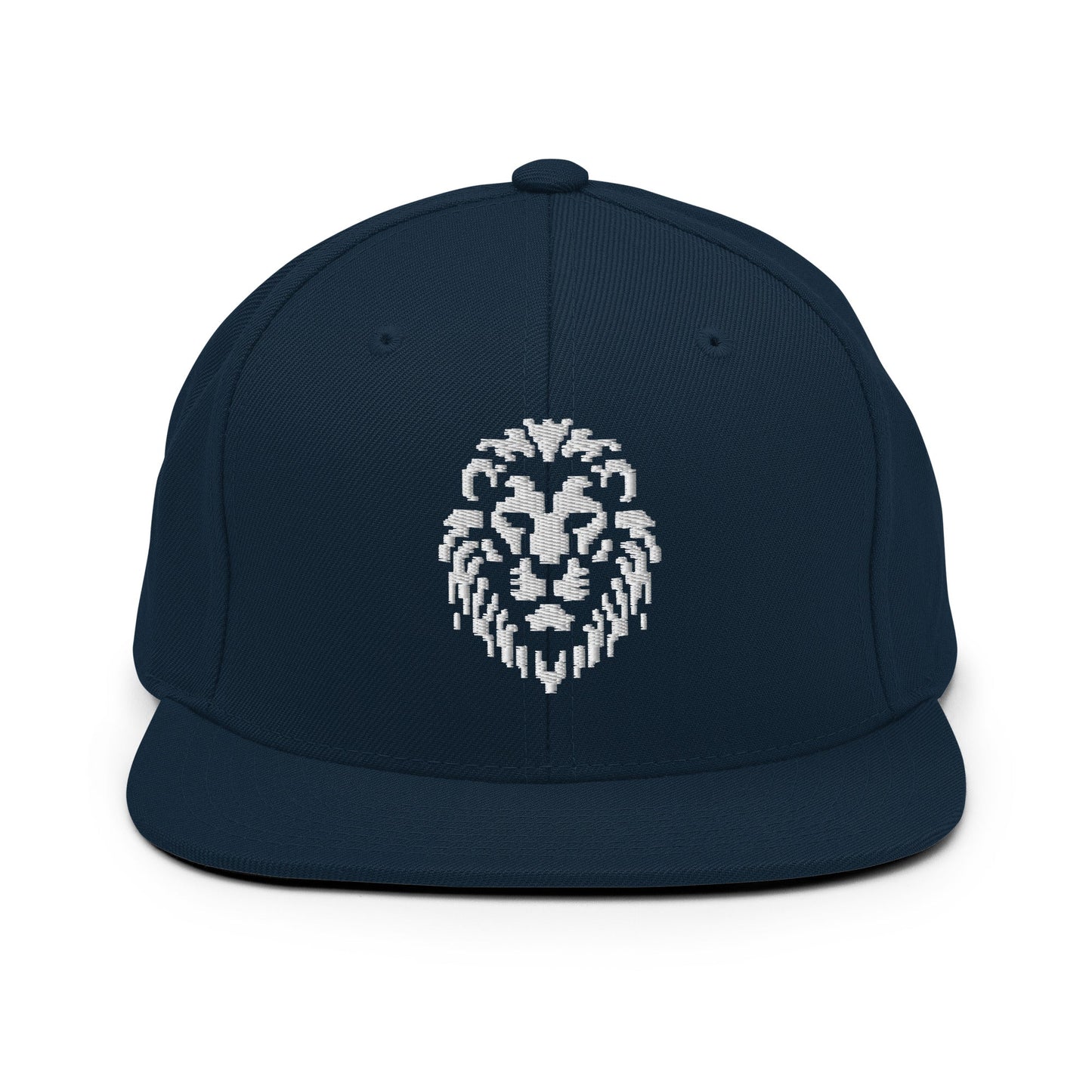 Pixel Lion embroidery snapback hat - Pixitement