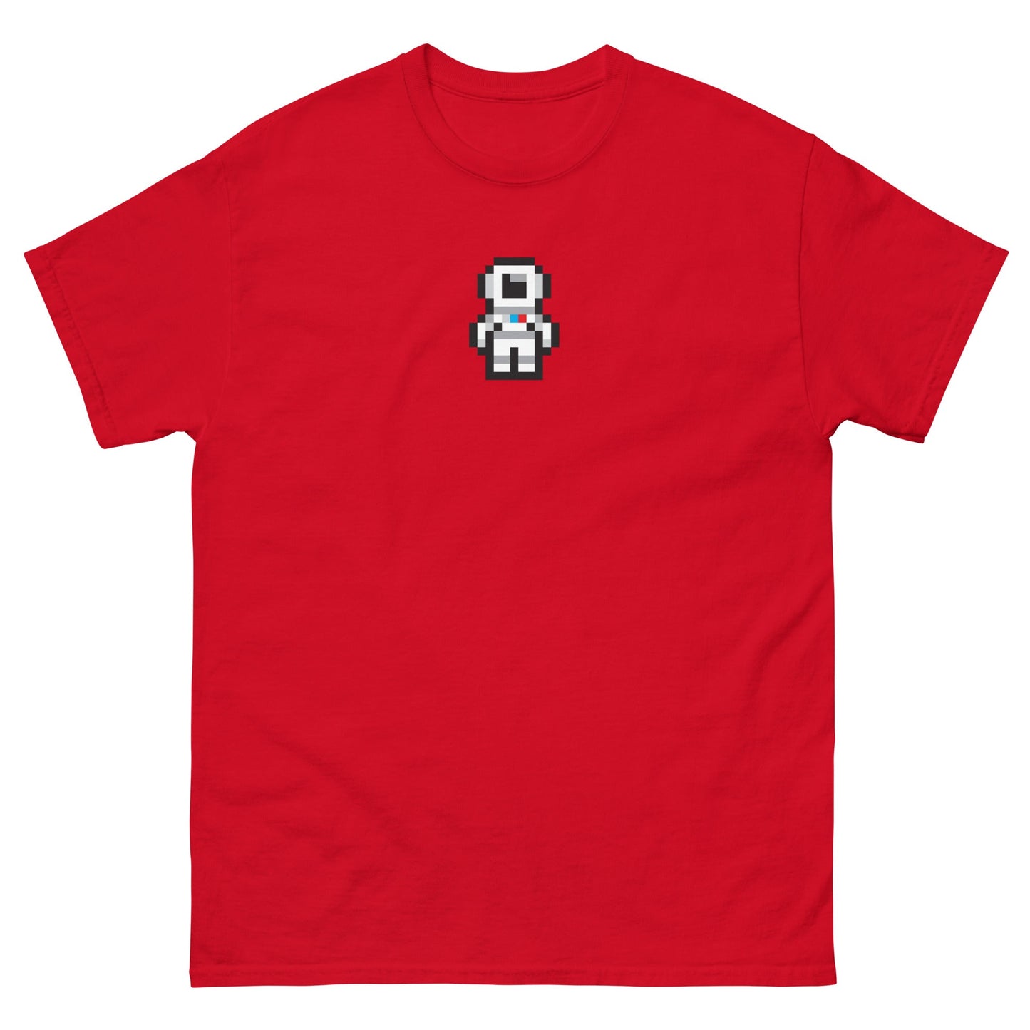 Pixel art Astronaut design on unisex t-shirt - Pixitement