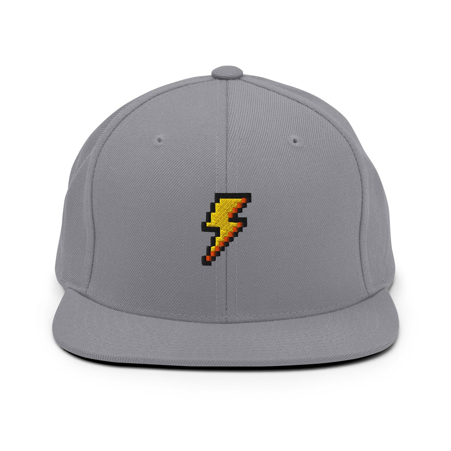 Pixel Bolt embroidery snapback hat - Pixitement