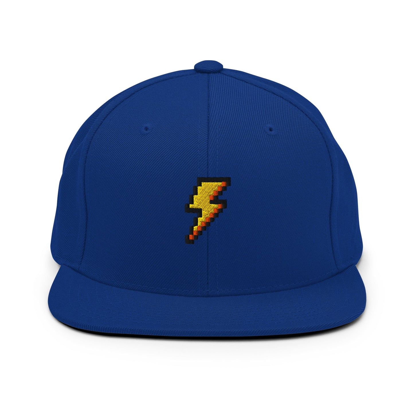 Pixel Bolt embroidery snapback hat - Pixitement